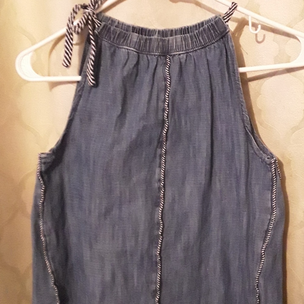 7 for all Mankind denim blue Dress for girls
